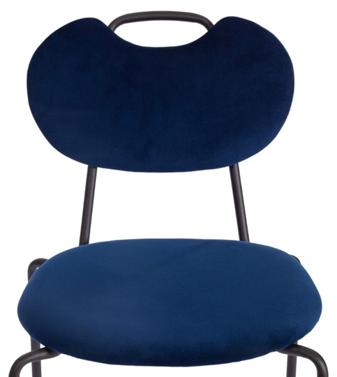 Обеденный стул DANTON (mod. 0139223) 47х56,5х79 темно-синий S108 (117 DARK BLUE)/черный арт.20057 в Рязани - изображение 5