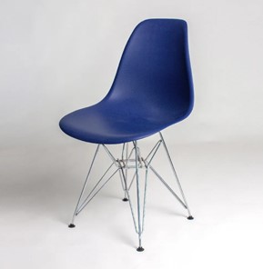 Обеденный стул DSL 110 Chrom (темно-синий) в Рязани