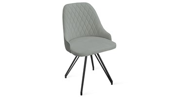 Кухонный стул Гранд К4 (Черный муар/Велюр Confetti Silver) в Рязани