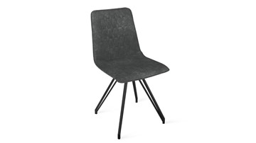 Кухонный стул Хьюго К4 (Черный муар/Микровелюр Wellmart Graphite) в Рязани