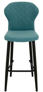 Обеденный стул Марио барный(Аквамарин Т179/ноги черные) в Рязани - предосмотр 1