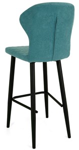 Обеденный стул Марио барный(Аквамарин Т179/ноги черные) в Рязани - предосмотр 3