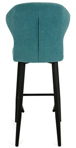 Обеденный стул Марио барный(Аквамарин Т179/ноги черные) в Рязани - предосмотр 4