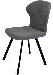 Кухонный стул Марио (Светло-серый Т180/ноги черные) в Рязани
