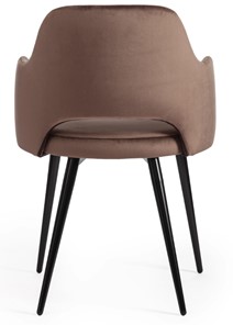 Обеденный стул VALKYRIA (mod. 711) 55х55х80 коричневый barkhat 12/черный арт.19001 в Рязани - предосмотр 3