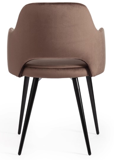 Обеденный стул VALKYRIA (mod. 711) 55х55х80 коричневый barkhat 12/черный арт.19001 в Рязани - изображение 3