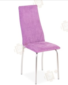 Кухонный стул Волна, каркас металл хром, инфинити фиолетовый в Рязани