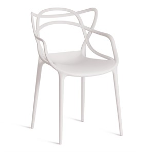 Стул кухонный Cat Chair (mod.028) пластик, 54,5*56*84 белый арт.19623 в Рязани