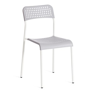 Кухонный стул ADDE (mod.C-049) металл/пластик, 39х49х78, Grey (серый) /White (белый) арт.19256 в Рязани