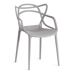 Обеденный стул Cat Chair (mod.028) пластик, 54,5*56*84 серый, арт.13276 в Рязани
