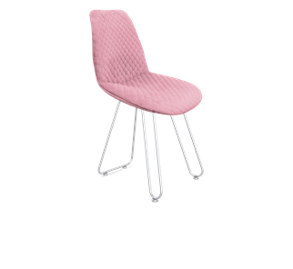 Обеденный стул SHT-ST29-С22 / SHT-S106 (розовый зефир/хром лак) в Рязани