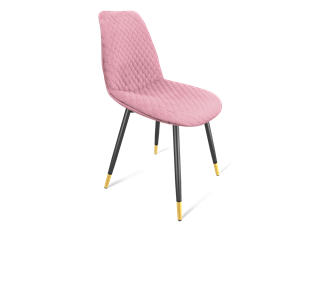 Обеденный стул SHT-ST29-С22 / SHT-S95-1 (розовый зефир/черный муар/золото) в Рязани