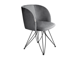 Обеденный стул SHT-ST33 / SHT-S113 (угольно-серый/черный муар) в Рязани