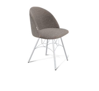 Обеденный стул SHT-ST35 / SHT-S100 (тростниковый сахар/хром лак) в Рязани