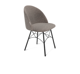 Обеденный стул SHT-ST35 / SHT-S107 (тростниковый сахар/черный муар) в Рязани