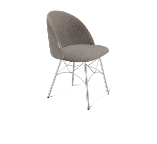 Обеденный стул SHT-ST35 / SHT-S107 (тростниковый сахар/хром лак) в Рязани
