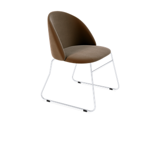 Обеденный стул SHT-ST35 / SHT-S167 (кофейный ликер/хром лак) в Рязани