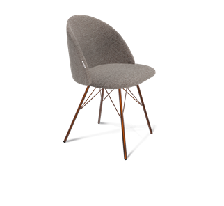 Обеденный стул SHT-ST35 / SHT-S37 (тростниковый сахар/медный металлик) в Рязани