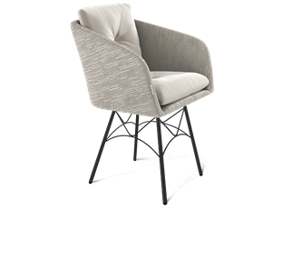 Обеденный стул SHT-ST43-2 / SHT-S107 (морозное утро/черный муар) в Рязани