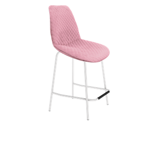 Полубарный стул SHT-ST29-С22 / SHT-S29P-1 (розовый зефир/белый муар) в Рязани