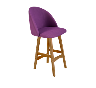 Полубарный стул SHT-ST35 / SHT-S65-1 (ягодное варенье/светлый орех) в Рязани