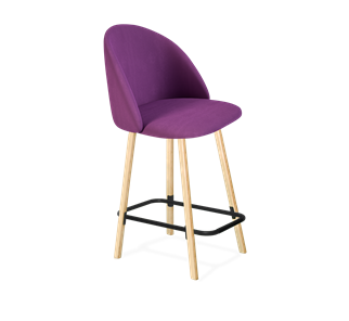 Полубарный стул SHT-ST35 / SHT-S94-1 (ягодное варенье/прозрачный лак/черный муар) в Рязани