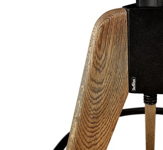 Барный стул SHT-ST29-C12/S92 (ежевичное вино/брашированный коричневый/черный муар) в Рязани - предосмотр 6