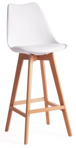 Барный стул TULIP BAR (mod. C1014H) 57х48х104 белый 018 /натуральный арт.19650 в Рязани