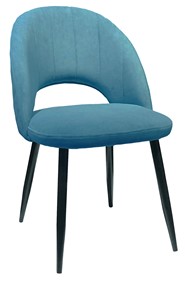 Кухонный стул 217 V16 голубой/черный в Рязани