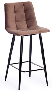Полубарный кухонный стул CHILLY (mod. 7095пб) 55х44х94 коричневый barkhat 12/черный арт.19656 в Рязани