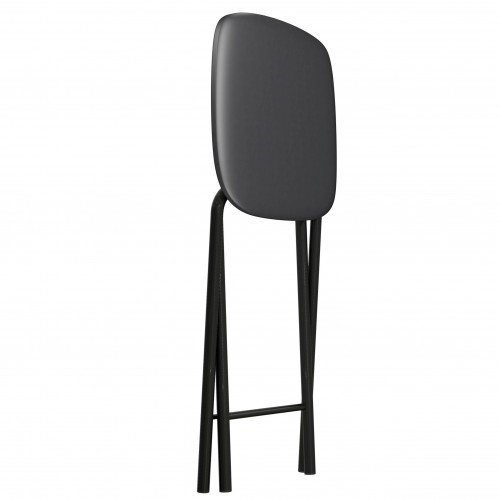 Кухонный табурет Складной СРП-013КВ (квадратное сиденье) Эмаль, бежевый/коричневый в Рязани - изображение 1