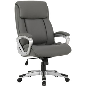 Офисное кресло Brabix Premium Level EX-527 (пружинный блок, рециклированная кожа, серое) 531937 в Рязани