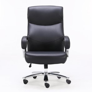 Офисное кресло Brabix Total HD-006 (экокожа, хром, черное) 531933 в Рязани