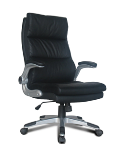 Кресло компьютерное BRABIX "Fregat EX-510", рециклированная кожа, черное, 530863 в Рязани - предосмотр