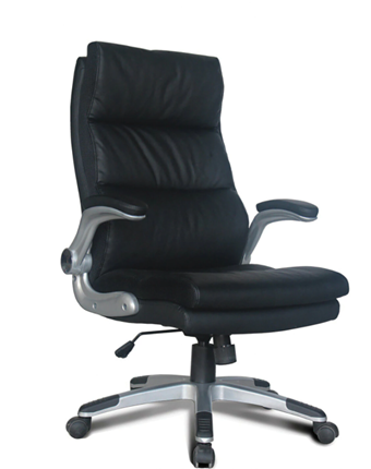 Кресло компьютерное BRABIX "Fregat EX-510", рециклированная кожа, черное, 530863 в Рязани - изображение
