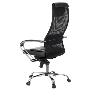 Кресло Brabix Premium Stalker EX-609 PRO (хром, мультиблок, ткань-сетка/экокожа, черное) 532416 в Рязани - предосмотр 4