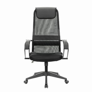 Кресло офисное Brabix Premium Stalker EX-608 PL (ткань-сетка/кожзам, черное) 532090 в Рязани - предосмотр 1