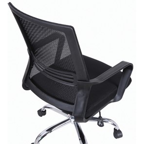 Компьютерное кресло Brabix Daily MG-317 (с подлокотниками, хром, черное) 531833 в Рязани - предосмотр 8