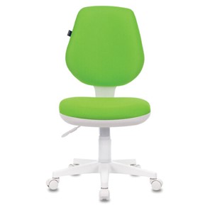Компьютерное кресло Brabix Fancy MG-201W (без подлокотников, пластик белый, салатовое) 532414 в Рязани - предосмотр 1