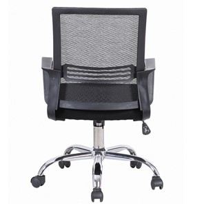 Компьютерное кресло Brabix Daily MG-317 (с подлокотниками, хром, черное) 531833 в Рязани - предосмотр 2