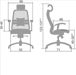 Офисное кресло Samurai S-3.04, черный плюс в Рязани - предосмотр 4