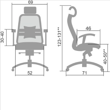 Офисное кресло Samurai S-3.04, черный плюс в Рязани - изображение 4
