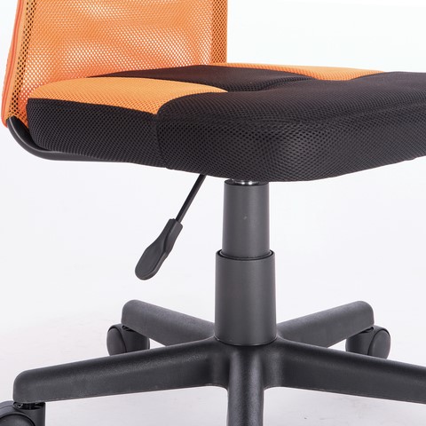 Офисное кресло Brabix Smart MG-313 (без подлокотников, комбинированное, черное/оранжевое) 531844 в Рязани - изображение 7