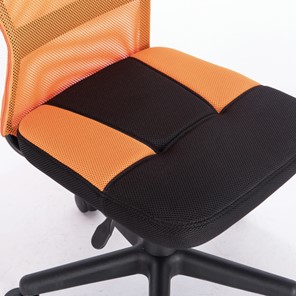 Офисное кресло Brabix Smart MG-313 (без подлокотников, комбинированное, черное/оранжевое) 531844 в Рязани - предосмотр 6