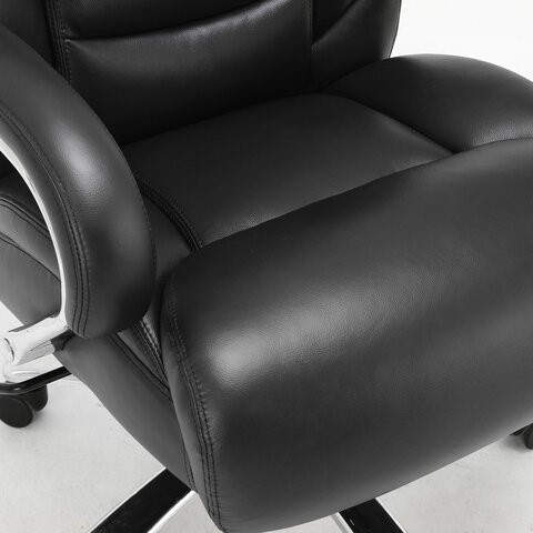 Кресло Brabix Premium Pride HD-100 (натуральная кожа, черное) 531940 в Рязани - изображение 5
