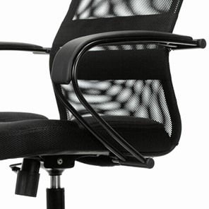 Кресло офисное Brabix Premium Stalker EX-608 PL (ткань-сетка/кожзам, черное) 532090 в Рязани - предосмотр 8