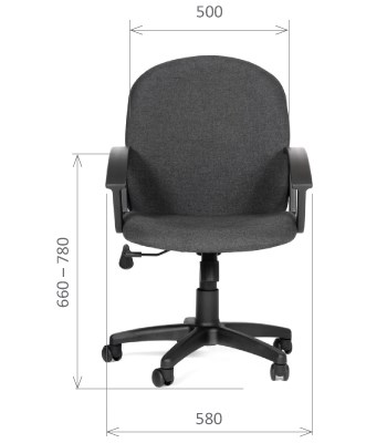 Кресло CHAIRMAN 681 Ткань C-3 черное в Рязани - изображение 1