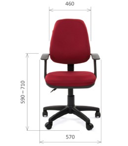 Кресло CHAIRMAN 661 Ткань стандарт 15-11 красная в Рязани - предосмотр 1