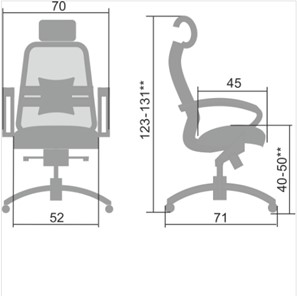 Офисное кресло Samurai S-2.04, серый в Рязани - предосмотр 4