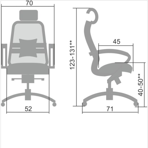 Офисное кресло Samurai S-2.04, серый в Рязани - изображение 4